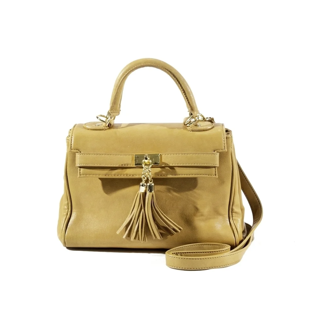 ALDO Stylish Leather  Satchel with Tassel Accent